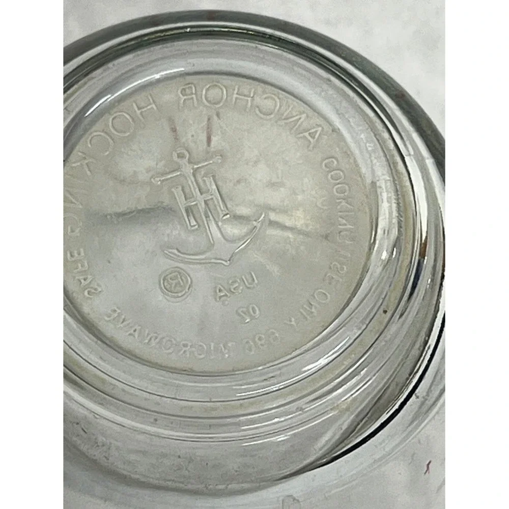 Vintage Anchor Hocking Glass Measuring Cup 1 Cup Red Anchor Logo Spout Handle
